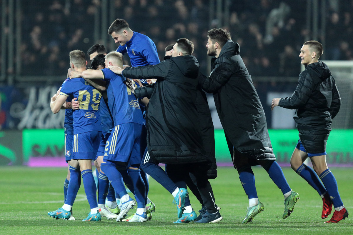 Derbi Utakmica Između Hnk Rijeka Gnk Dinamo Zagreb 